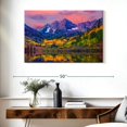 thumbnail image 3 of Elephant Stock Maroon Bells Autumn Beauty Wall Art - Horizontal Canvas Wall Art - Living Room Wall Decor - Nature Canvas - Blue And Yellow Decor - 39" x 26", 3 of 8