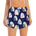 thumbnail image 2 of Goofa Mom And Baby Owls Printed Women 2 in 1 Running Shorts,Quick Dry Athletic Workout Shorts,High Waisted Athletic Shorts with Liner Pockets-X-Large, 2 of 9
