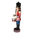 thumbnail image 4 of Northlight 60.5" Red and Black LED Animated Musical Drumming Christmas Nutcracker, 4 of 4