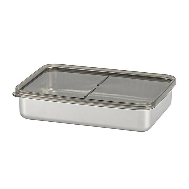 Harpily Closure Bags 304 Stainless Quick Japanese Fresh Keeping Box Dumplings Box With Lid Sealed Refrigerator Storage Lunch Box Box