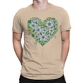 thumbnail image 2 of Floral Heart Graphic Men's T-shirt, 2 of 3