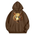 thumbnail image 4 of CONZONE Men's Hoodies Long Sleeve Pullover Hoodie for Men Tiger Graphic Hooded Sweatshirts With Pocket, 4 of 4