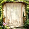 thumbnail image 7 of Outdoor Mesh Sheer Curtain Panel Sun Block Light Filter Privacy Fabric Drape for Patio Gazebo Porch Indoor Window, 7 of 7