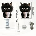 thumbnail image 3 of Shy Kitty Bobble,Cute 2D Acrylic Cat Bobbleheads, Miniature Cat Figurine Statue, Fun Bouncing Shaking Dashboard Decor (C), 3 of 3