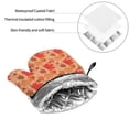 thumbnail image 6 of Sikiie Yellow And Red Maple Leaves Oven Mitts and Pot Holders, Silicone Oven Gloves, Heat Resistant Oven Mitts 4Pcs Set, 6 of 6