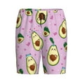 thumbnail image 4 of Naloa Different Avocados Men's Short Pajama Pants, Lounge Comfort Shorts with Elasticized Waistband and Side Pockets - Medium, 4 of 9
