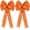 Orange, variant on Pakyozj 2 Pack Red Christmas Bows Outdoor Decorations,12”x20” Large Velvet Wreath Bow with Glitter String Gold Edge for Xmas Tree Topper Home Front Door Decor