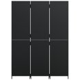 thumbnail image 3 of vidaXL Room Divider 3 Panels Black Poly Rattan, 3 of 5