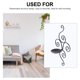 thumbnail image 3 of 1pc delicado pared colgando vela soporte de hierro creativo para el hogar (negro), 3 of 6
