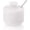 White, variant on Radicaln White Marble 3" Salt Cellar with Lid and Spoon – Kitchen Salt Container