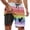 Orange, variant on FYEGRE Mens Compression Liner Board Shorts Men's Inseam Athletic Running Shorts Lightweight Gym Swim Board Shorts With Inner Liner For Training Workout Pink XXL