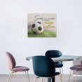 thumbnail image 4 of Soccer Inspirational Wall Art Soccer Boys Room Pictures Wall Decor Motivational Sports Theme Canvas Print Painting Framed Modern Home Artwork For Dormitory Bedroom Office 20"x16", 4 of 6