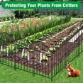 thumbnail image 5 of Black Rustproof Metal Wire Panel Border for Dogs Rabbits, Flower Edging for Landscape Patio Yard Outdoor D r, Arched, 5 of 5