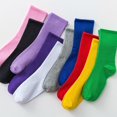 thumbnail image 1 of Unisex Women Men Socks Middle Tube Socks Solid Candy Color Cute Cartoon Girl Socks Cotton Comfortable Short Ccew Sock Wholesale, 1 of 5