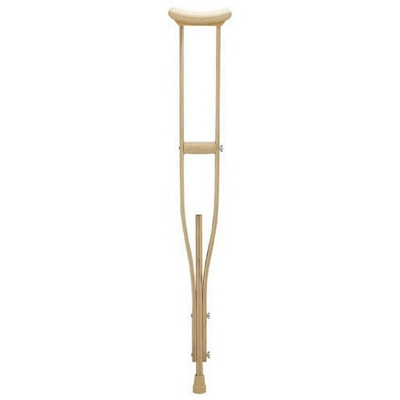 Underarm Child Crutch pair laminated wood child size 3'4" - 4' 3"