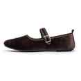 thumbnail image 6 of Ytobaz Mary Jane Shoes for women Buckle Strap Velvet Flats Round Toe Dress Shoes Office Work Wedding Travel Walking Daily Casual Footwear, 6 of 9