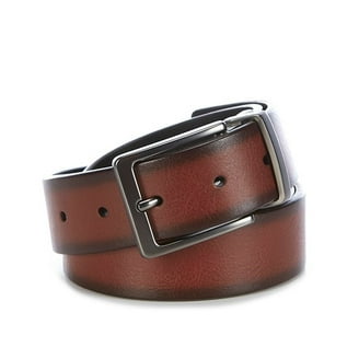 MCM Claus Reversible Belt - Cognac, Gold Buckle, Adjustable