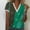 Green, variant on Under 10$! Summer Plus Size Shirt for Women 2024 Fashion V-Neck Lace Patchwork Printed Short Sleeve Casual Tops Blouse Save 20% On Gift for Women!