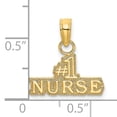 thumbnail image 3 of FJC Finejewelers 14k Yellow Gold #1 Nurse Charm, 3 of 6