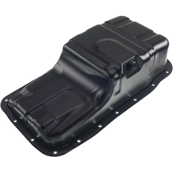 A-Premium Engine Oil Pan Sump with Drain Plug Compatible with Acura Integra 1994-2001, 1.8L and with 5 Speed Manual Transmission