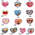 thumbnail image 4 of 14 piezas Amour parches Multicolores Sincero Repassant Ou Coudre Brode Thermocollant, 4 of 4