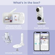 Hubble Nursery Pal Dual Vision Smart Wi-Fi Enabled Baby Monitor with 5 Parent Unit Viewer