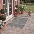 thumbnail image 4 of SAFAVIEH Courtyard Altan Geometric Indoor/Outdoor Area Rug, 5'3" x 7'7", Black/Grey, 4 of 14