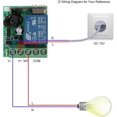 thumbnail image 3 of 2025 New Wireless Remote Switch Relay Transmitter Receiver 433mhz Dc 12v 1ch Universal Remote Control Switch Module And Rf Transmitter Smart Home Remo, 3 of 4
