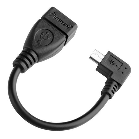 OTG Cable OTG Adapter by Insten Micro USB to USB OTG (On The Go) Host Adapter M/F Cable for Android Phone Smartphone Tab