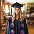 thumbnail image 6 of Fotbe Mushrooms and Skull Printed Class of 2024 Graduation Stole, 6 of 7