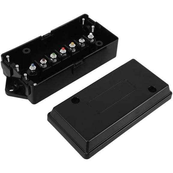 Waterproof Trailer Wire Box 7 Way Trailer Wiring Box Trailer Terminal Box RV Trailer Connector for Trailer Electrical Systems Weather Conditions