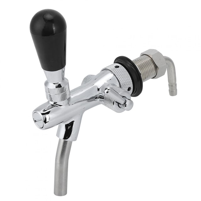 G5/8in Thread Practical Beer Faucet, Chroming Brass Keg Faucet, For Distributing Beer Or Beverages Restaurants Bars,Pubs Home Brewed Beer