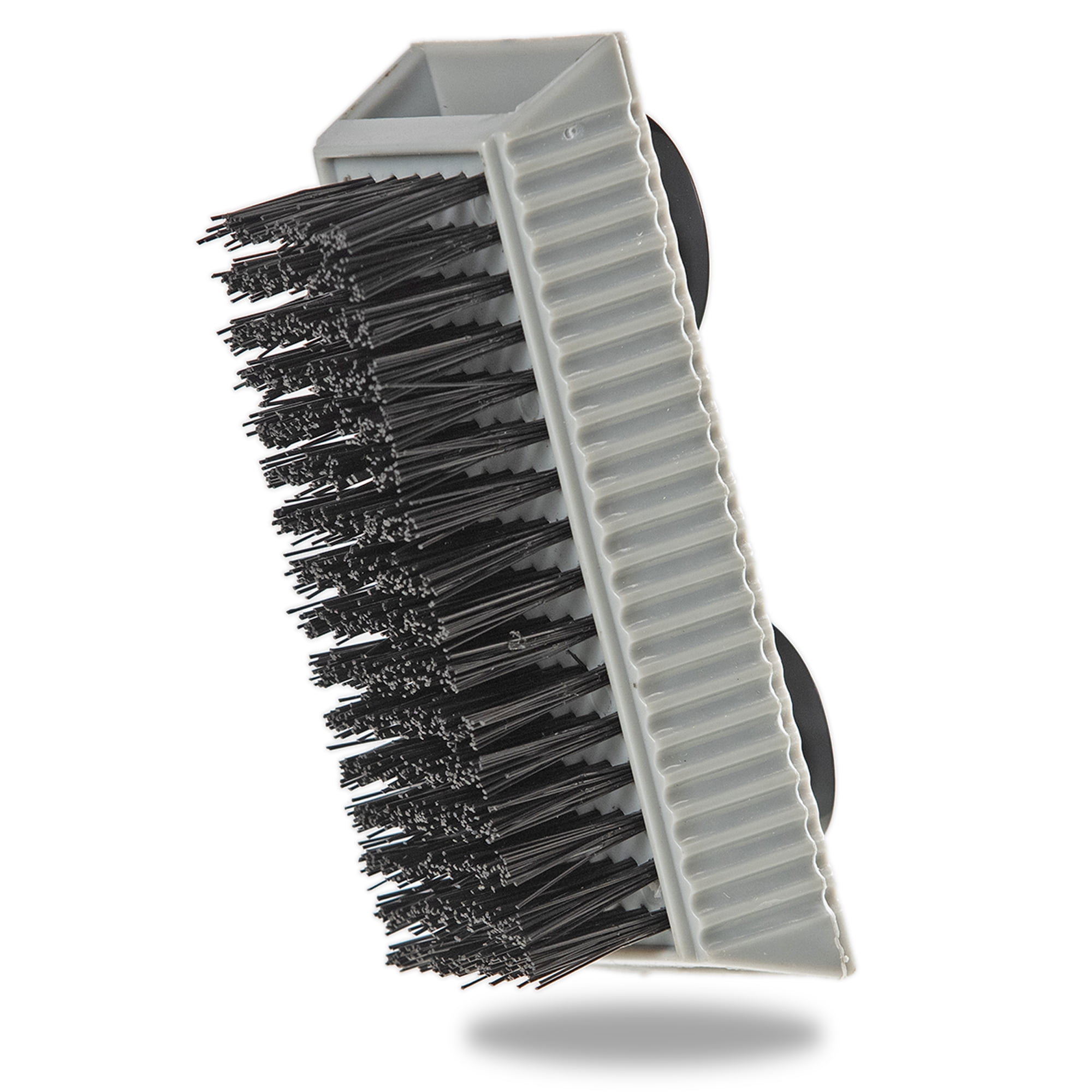 Grip Clean | Heavy Duty Fingernail Scrub Brush - Hand & Nail Cleaning Brush For Men & Mechanics - Stiff Bristles, Ultra-Durable - Suction Cups Stick To Mirrors, Sinks, Flat Surfaces (1pk)