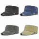 thumbnail image 2 of Flat Cap Men Military Cap Spring Solid Color Washed Old Hat Casual Cap with Top Summer Sunshade, 2 of 4