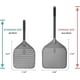 thumbnail image 2 of 14" perforated pizza peel, long rod hard anodized alumina pizza peel, super large swivel pizza peel, professional pizza paddle, overall size 34.8, 2 of 5