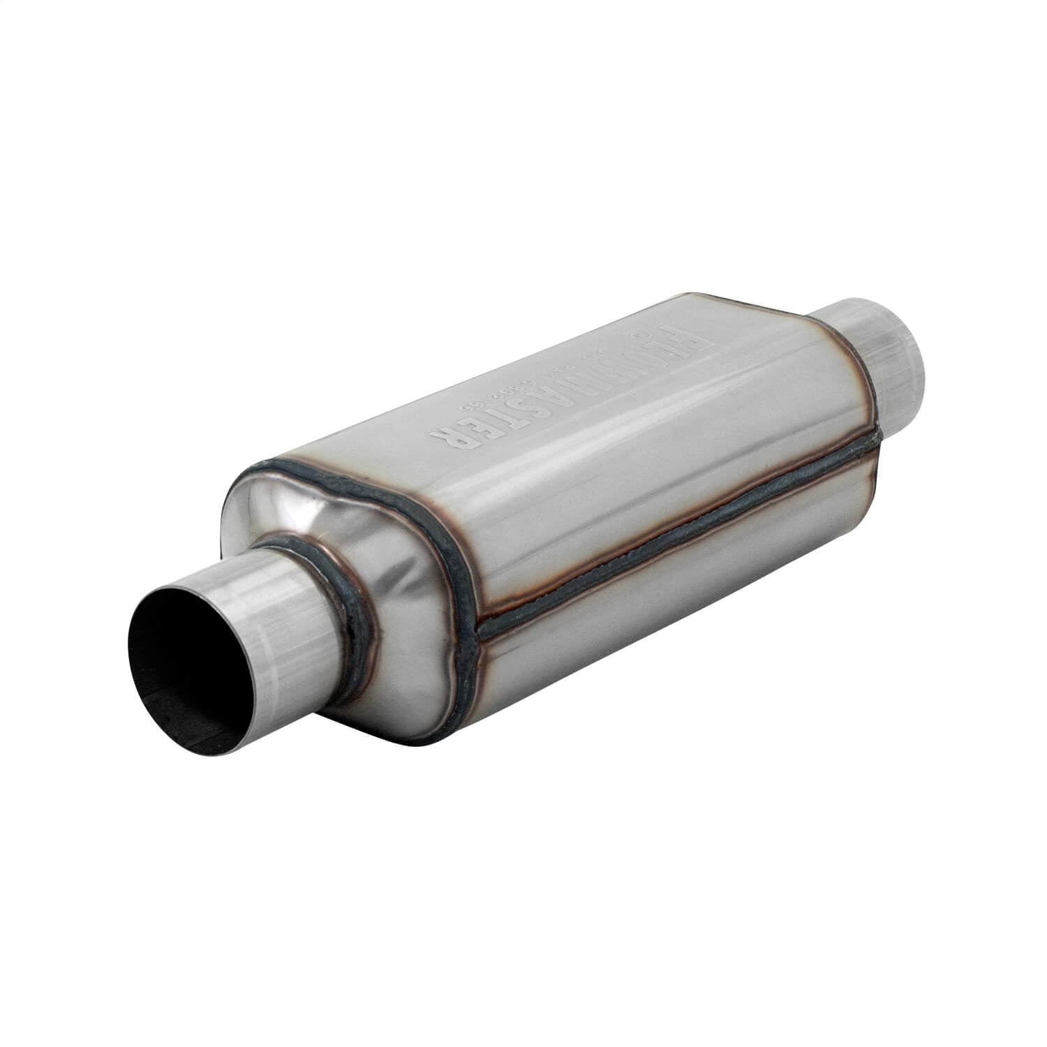OUTLAW STAINLESS STEEL 3" FLOWMASTER STYLE CHAMBERED MUFFLER OFFSET/CENTRE