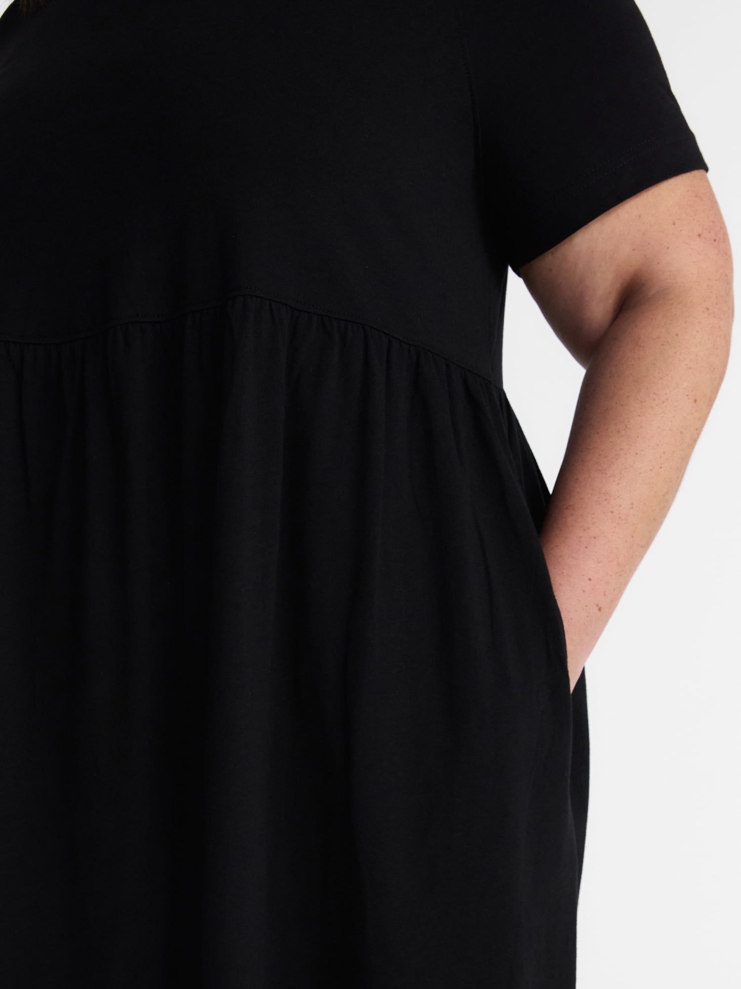 Terra & Sky Women’s Plus Babydoll Dress, Sizes 0X-5X