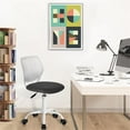 thumbnail image 2 of Pemberly Row Swivel Teen Plastic and Mesh Task Chair in Gray, 2 of 7