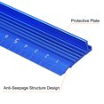thumbnail image 4 of Unique Bargains Aluminum Alloy Straight Ruler with Anti Slip, 20cm, Blue, 2 Count, 4 of 5