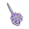 thumbnail image 2 of Cortina magnética de cristal Tiebacks Cortinas Hebil Clip Holdback Púrpura Sunnimix Cortina de amarre, 2 of 7