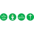 thumbnail image 2 of Darling Souvenir DIY Sacrament Baptism ThemeStickers ChocolateCandy Labels 190 Pcs-Green, 2 of 2