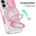 thumbnail image 5 of Moreoy Magnetic Kickstand Case for iPhone 17 with Sliding Lens Cover, [MagSafe Compatible ]Shockproof Non-Slip Bumper Protective Phone Case Cover with Metal Ring Holder Stand,B, 5 of 10