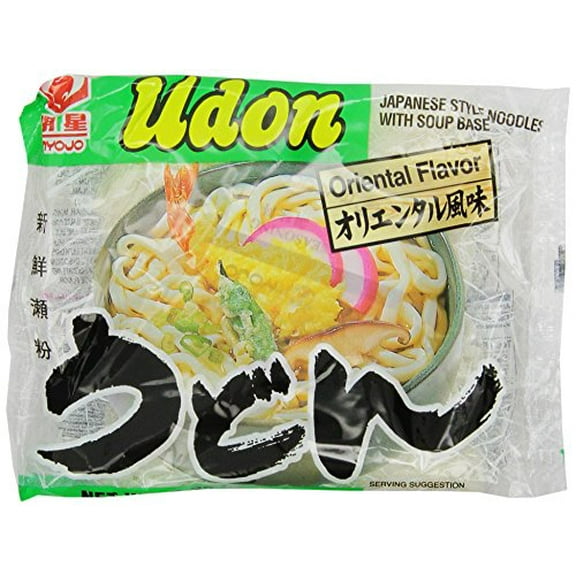 Myojo Udon Japanese Style Noodles with Soup Base, Oriental Flavor, 7.22-Ounce Bag (Pack of 15)