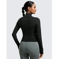 thumbnail image 2 of CRZ YOGA Butterluxe Womens Cropped Slim Fit Workout Jacket Track Athletic Full Zip Up Tops, 2 of 6