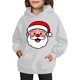thumbnail image 4 of Sudadera con capucha para niñas y niños, sudadera de manga larga con cuello redondo y estampado de moda, jersey con bolsillo, sudadera de poliéster para niñas, 4 of 8