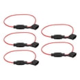 thumbnail image 2 of In Line Fuse Holders, Rubber Refractory Waterproof Cover Bendable Removable Moistureproof Dustproof Fuse Holder  For Boat For Car For RV, 2 of 8