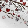 thumbnail image 5 of Happy Valentine''s Day Shower Curtain for Bathroom Romantic Red Love Heart Trees Branches February 14 Shower Curtain with Hooks Decorative Waterproof, 72x72 Inch, 5 of 6