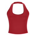 thumbnail image 6 of MSJUHEG Tank Tops Camisole Tops for Women Tank Top with Built in Bra for Women Basic Tees for Women Knit Tops for Women Womens Sleeveless Blouse Tanks for Women Red XL, 6 of 7