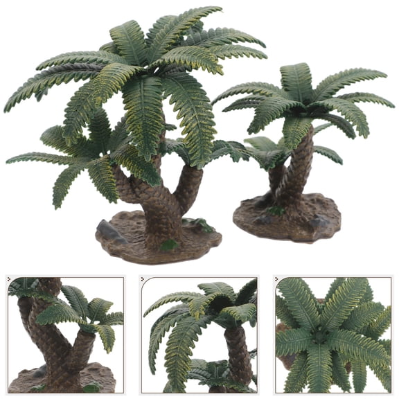 OUNONA 2Pcs Artificial Multi Color Plastic Model for Home Office Desk Decor