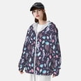 thumbnail image 3 of Kdxio Watercolor Marine Animals Print Women Men Sun Protection UPF 50+ Jackets Zip Up Long Sleeve Hoodie Hiking Lightweight with Pockets, 3 of 7
